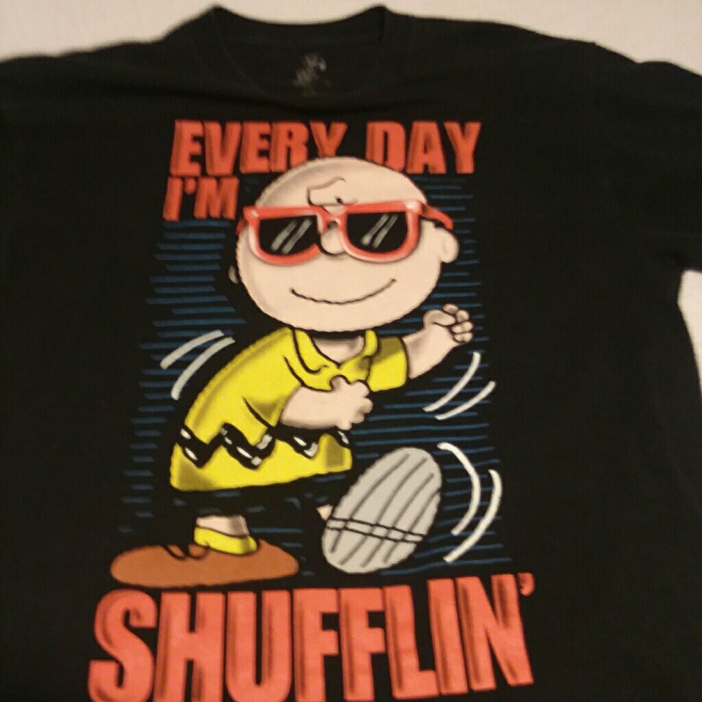 Peanuts Charlie Brown Everyday I'm Shuffling shirt